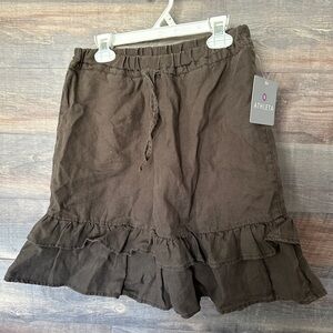 Athleta Chocolate Brown linen skirt